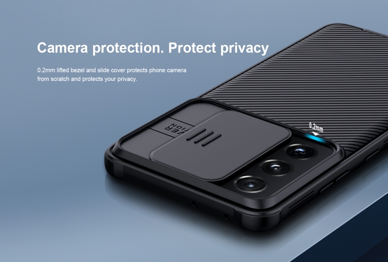 Ốp Lưng Samsung Galaxy S21 Ultra Chính Hãng Nillkin CamShield thiết kế dạng camera đóng mở giúp bảo vệ an toàn cho Camera của máy, màu sắc đen huyền bí sang trọng rất hợp với phái mạnh.